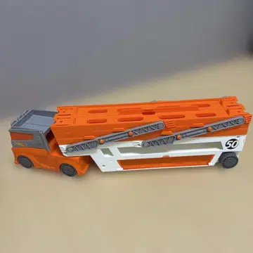 새상품급! 오렌지 화이트 트랙형 hotwheels