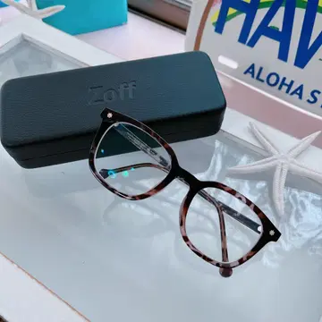 가격 인하 Zoff 레오파드 무늬 안경