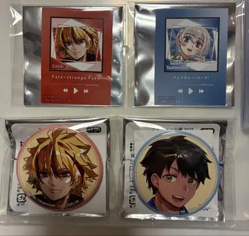 라이트 노벨 전시회 캔뱃지 특전 스티커 Fate