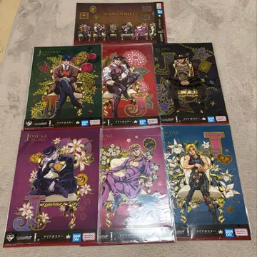 제일복권 죠죠 월드 죠죠 I상 클리어 포스터 컴플리트