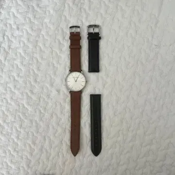 LARS LARSEN 심플 시계 브라운/블랙