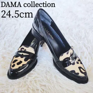 DAMA collection 레오파드 로퍼 송치 24.5 블랙