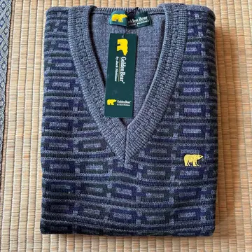 골든 베어 그레이 계열 니트 스웨터 L