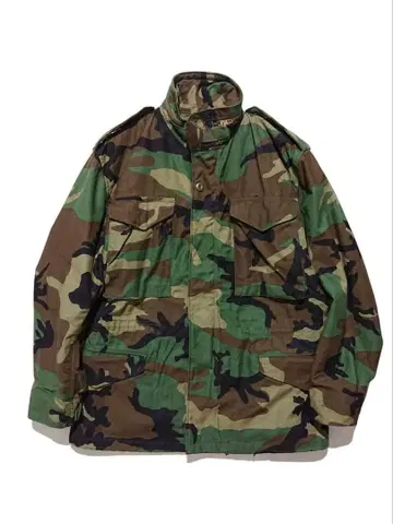 80s 빈티지 미군 M65 브라스 지퍼 필드 자켓 S