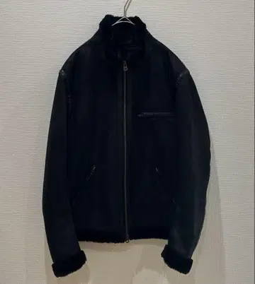 DUFFER 무스탕 라이더 자켓 / 앤티크 흑먹색