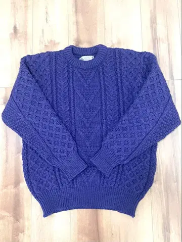 영국제 니트 스웨터 아란 니트 케이블 니트 피셔맨 스웨터