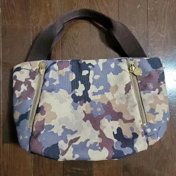 russet 카모 패턴 토트백
