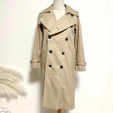 뷰티풀피플 트렌치코트 체크 무늬 라이너 베이지 150