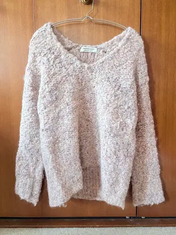 beautiful people V넥 스웨터 핑크 계열