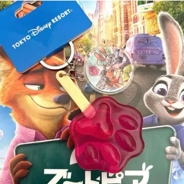 디즈니 키체인 주토피아 발바닥 아이스 캔디