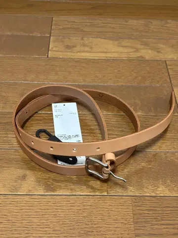 [ 유니클로 U ] 내로우 롱 가죽 벨트 L 내추럴