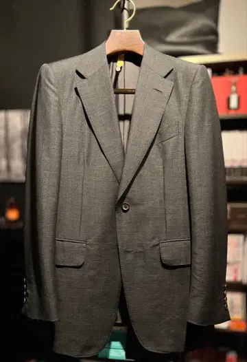 새상품 48만 던힐 상하의 비즈니스 싱글 수트 울/모헤어 자켓