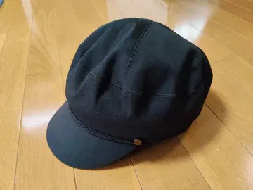 Chapeau d'O 블랙 헌팅 캡 57.5cm