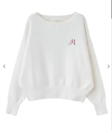 [ 미사용 새상품 택 포함 ] Aimeine 에메인 로고 니트 맨투맨