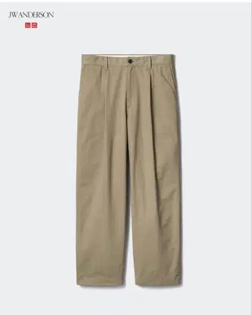 JWA 유니클로 턱 와이드 치노 79 베이지