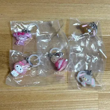 산리오 캐릭터즈 윳토메지루시 액세서리 세미 컴프 5개