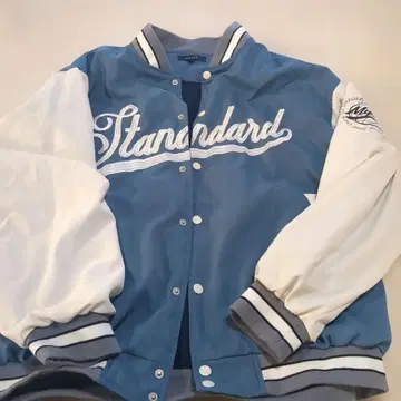 Chip Clip 바시티 자켓 파랑/화이트 LL