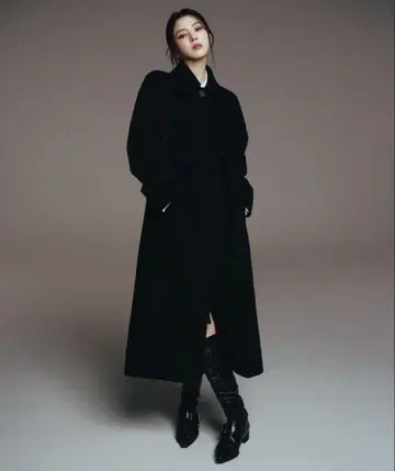 무신사 스탠다드 우먼 캐시미어 블렌드 발마칸 로브 코트