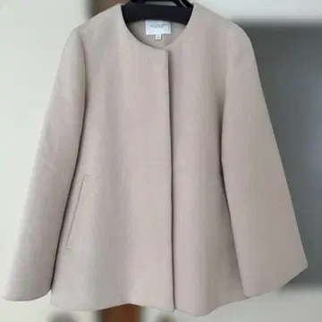 BEAUTY & YOUTH 베이지 노카라 코트 S