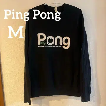 핑퐁 로고 블랙 트레이닝복 [ M ]
