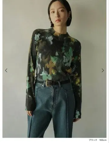 [ 새상품급 ] 야마다야 라디에이트 리브 니트탑