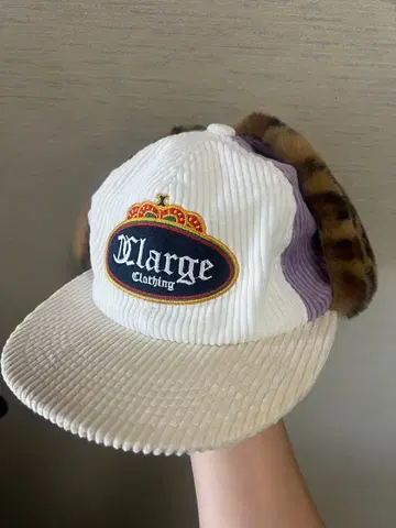 X-Large 플라이트 캡 화이트 퍼플