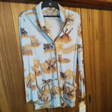 이타리야 동물 패턴 긴팔 셔츠 9호