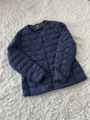 [컨디션 최상] 유니클로 네이비 퀼팅 다운 자켓 XL