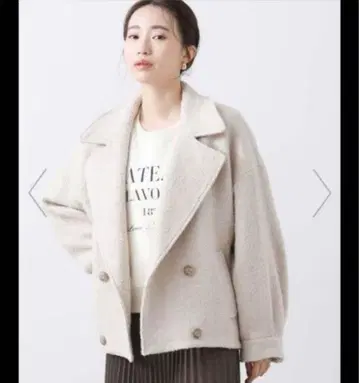 Gready Brilliant 울 혼방 피코트 오버 사이즈