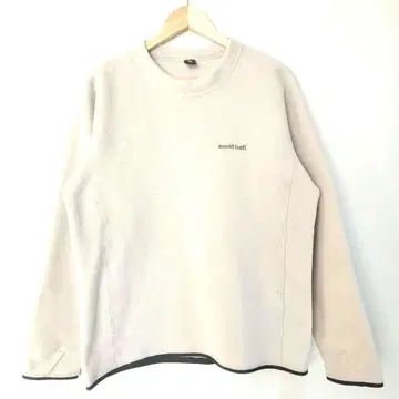 mont-bell 플리스 트레이닝복 남성용 L 아이보리 새상품급 방한