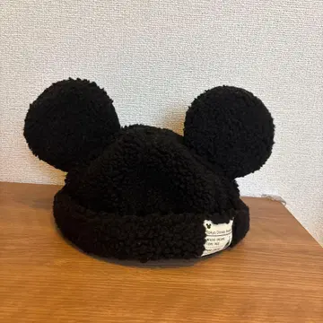 도쿄 디즈니 리조트 미키마우스 보아캡 모자 블랙