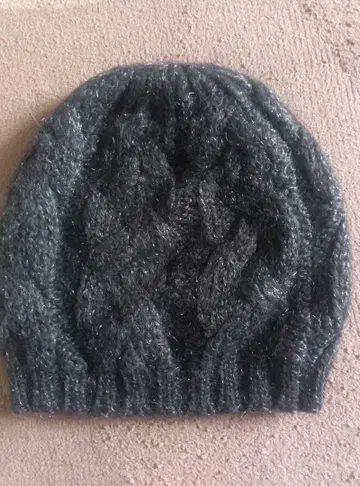 ARMANI EXCHANGE 케이블 짜임 니트 모자