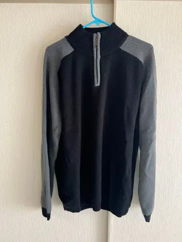 ARIZONA 하프 지퍼 트레이닝복 M 블랙/그레이