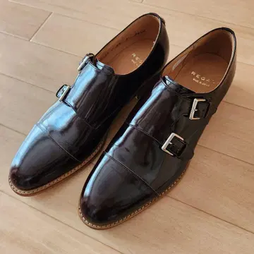 리갈 더블 몽크 스트레이트 팁 신발