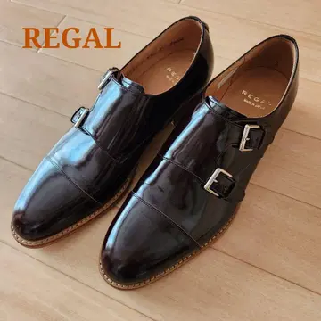 리갈 더블 몽크 스트레이트 팁 신발