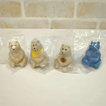 곰 피규어 폴라베어 곰 저금통 세트 판매 나란히