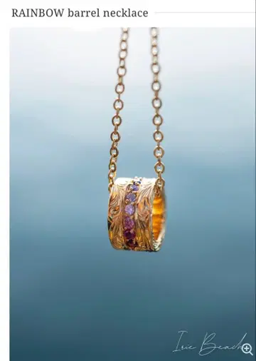 RAINBOW barrel necklace 17800엔