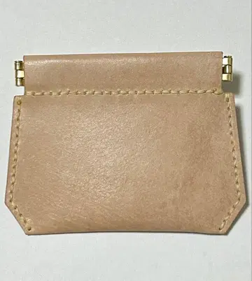 도치기 가죽 스프링 코인 케이스 핸드메이드 동전 지갑 심플