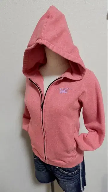 ANTHEM 집업 후드티 핑크 XS