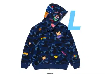 COLOR CAMO RELAXED FIT FULL ZIP HOODIE