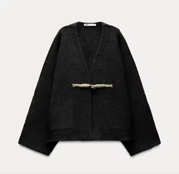 ZARA 토글 버튼 숏 기장 기모노풍 코트