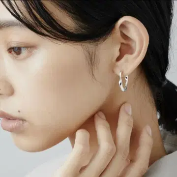jouete 스냅 귀걸이 트위스트 실버