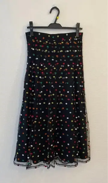 sister jane 도트 튤 플레어 스커트