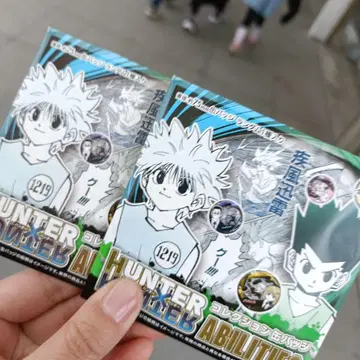 HUNTER x HUNTER 원화 히소카 비스케 캔뱃지 2개 세트
