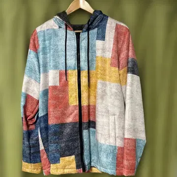 플리스 후드 자켓