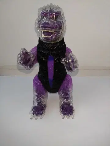 새상품 시크릿 베이스 고질라 소프트 비닐 X-RAY 퍼플 클리어