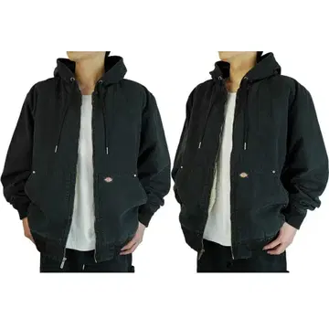 XXL 새상품 블랙 블랙 디키즈 dickies 덕 후드티 보아 워크 자켓