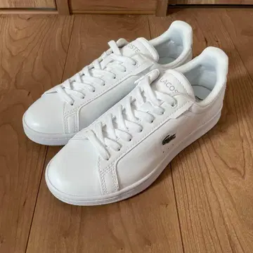 미사용 새상품 LACOSTE 라코스테 여성용 스니커즈 화이트 23.0cm