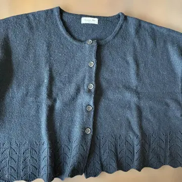 사만사 모스모스 니트 가디건 블랙