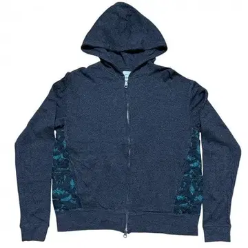 TSUMORI CHISATO 지퍼 후드티 사이드 시스루 디자인